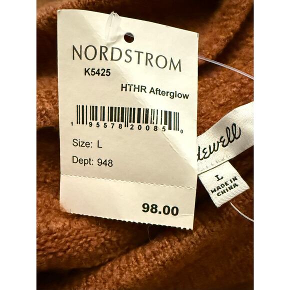 NWT Madewell Women’s Mock Turtleneck Sweater, Large - Picture 6 of 8